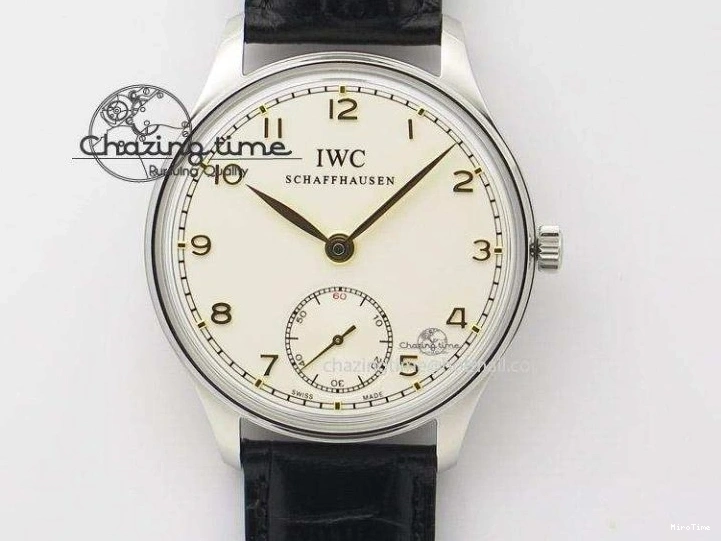 MIROTIME 0208 MoistureWicking Portuguese IW371491 ZF 1:1 Best Edition SS Blue Dial On Leather Strap A79350 (Slim Movement) V 7221